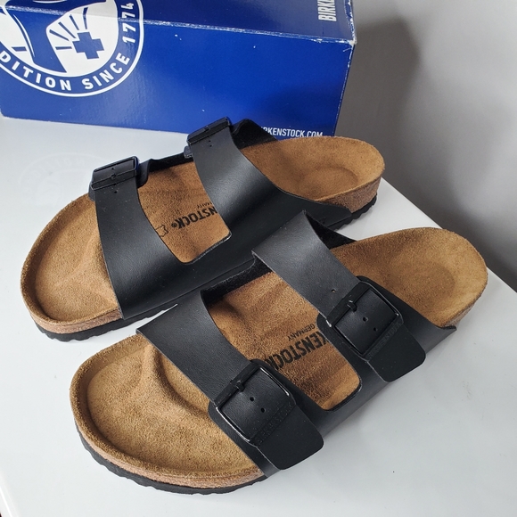 Birkenstock Men's Arizona BS Black Sandals NEW - Picture 2 of 5